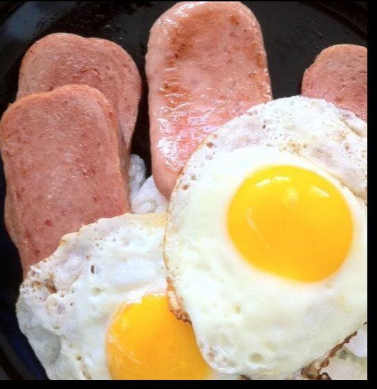 Spam And Eggs Breakfast